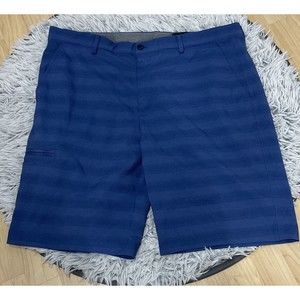 Greg Norman golf‎ Shorts Mens size 38 Blue Outdoor Fish logo Flat Front Chinos